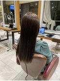 暗髪にトーンダウン　ダークブラウン