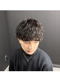 波巻きパーマ/マッシュ
