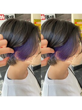 アヴァンス 天王寺店(AVANCE.) インナーパープル×ポイントカラー