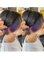 アヴァンス 天王寺店(AVANCE.) インナーパープル×ポイントカラー