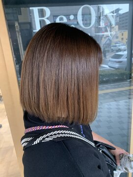 レオン(Re:ON) 縮毛矯正 ボブスタイル