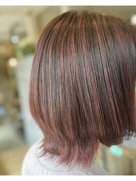 ヘアーデザイン ジュモク(Hair Design Jumoku) ピンクハイライトウルフ