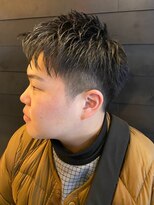 ディスイズバーバーサード(THIS IS BARBER 3rd)&nbsp;爽やか　束感　黒髪　ツーブロック　メンズショート