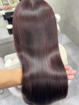 ランド 千葉(land) 髪質改善カラー　　レッドブラウン　酸性ストレート