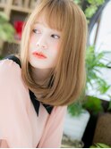3Dカラー斜めバングナチュラル透け感ミディh3北浦和10代20代30代