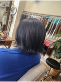 ボブ×ブルーブラック
