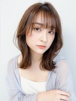 ブロッサム 東中野店 30代40代ミディアムウルフ乾かすだけアッシュグレージュ透明感