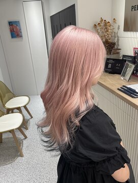 ペレ 渋谷(PELE) h_ デザインカラー/レイヤーカット/ウェットヘア