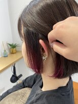 ネイロ 日本橋(NeiRo)&nbsp;小顔ショートボブハイライトカラー大人ショートカット白髪ぼかし