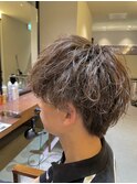 メンズカットツイスパ緩め襟足ありパーマ