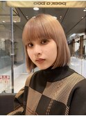 まろやかベージュボブ