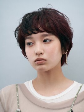 ヘアサロン ガリカ 表参道(hair salon Gallica) 【河原塚七海】やわらかい質感のニュアンスカールショートヘア