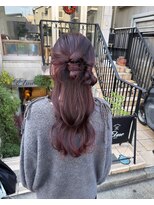 エルメ(Elme)&nbsp;韓国オンニ☆ゆるっとハーフアップお団子アレンジ♪