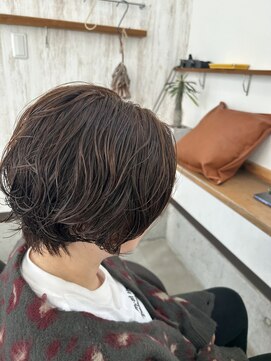 マンタップヘアー(Man Tap Hair) ショートニュアンスパーマ　大人パーマ