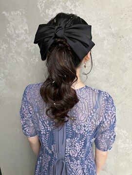 コルル 渋谷(COLULU) 【上品ポニーテール】ヘアアレンジ/ヘアセット/渋谷/韓国風巻き