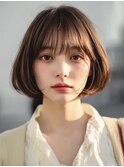 ショートボブ/ストレートボブ/前下がりボブ髪質改善20代30代40代