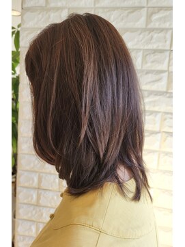 松本平太郎美容室 国立店 30代40代50代60代×ミディアムレイヤー×イノアカラー