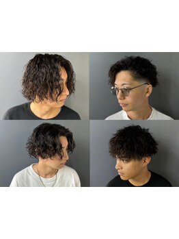理想的なセットが叶う。長持ちする自然なウェーブで、落ち着いた大人なメンズカールを実現。<理容室>[銀座]