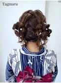 浴衣着付けヘアセット☆ツインスタイル