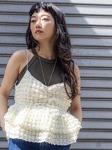 くらげ美容院 武蔵小杉&nbsp;おしゃれパーマ×ぱっつん前髪《ツヤカール》20代30代40代