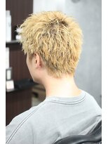 マーズ(MARS)&nbsp;スパイキーショート×ショートパーマ×ブリーチ/ダブルカラー