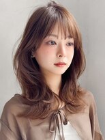 アグノス 青山(Agnos)&nbsp;斜めバングシースルーバングデジタルパーマデザインカラー