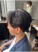 20代30代40代◎ナチュラルブラウンフェザーパーマ