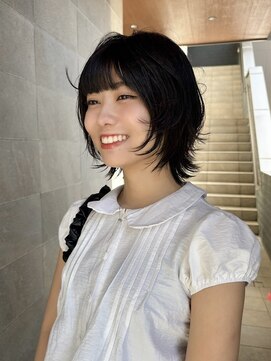 スニュウ(snuw) (snuw_hotaru)レイヤーボブマロンベージュラベンダーミルクティ