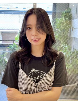 グリーン 町田(green) 【ミディアム】韓国風くびれ巻きスタイル