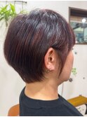 グラデーションショートボブ