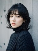 グレージュショート裾カラーベリーショートラベンダーグレージュ