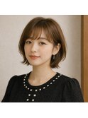 美フォルム顎ラインレイヤーボブ 20代 30代 40代 50代 60代