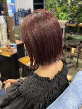 インデペンデンス(independence) 【四条烏丸】タイトボブ×ピンクブラウン