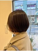 大人女性に人気◎艶感ナチュラルショートボブ