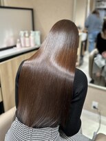 クセレス 梅田堂島店(KUSELESS)&nbsp;髪質改善カラー/ショコラブラウン/黒髪ツヤストレート