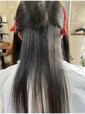 縮毛矯正のお客様です。