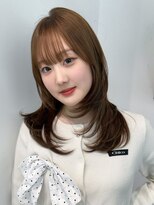 アルバム 渋谷パルコ(ALBUM) 顔周りレイヤーロングくびれミディ前髪カット_F1668