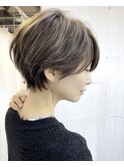 ハンサムショート×ニュアンスハイライト