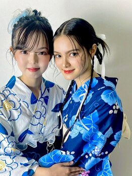 ブルームス アンジュ(Blooms Unge)の写真/【平日予約可】撮影もできる《Blooms Unge》*ヘアアレンジはもちろん、着付けや撮影もお任せ下さい♪