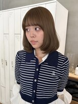 アトロ(Atoro)&nbsp;レイヤーボブ/ブリーチなしベージュ/透明感カラー