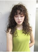 スパイラルパーマくるくるパーマロングパーマカーリーヘアくせ毛
