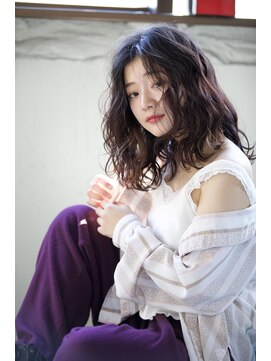 クロム バイ リエット(Chlom by Lietto) Chlom ☆重めダークココアブラウンMIXウェーブ TEL 0364574337