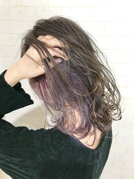 アルマヘア(Alma hair) インナーカラー☆バイオレット【Alma hair】