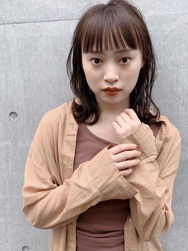 メイクス 表参道(MAKE'S omotesando) 【堀口】シアーベージュ/外ハネロブ/前髪/イメチェン