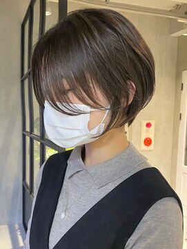 サンク 原宿 表参道(cinq) クールショートボブミニボブケアブリーチマッシュベージュカラー
