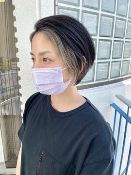 ロマーリ 倉敷(LOMARLIE) 顔まわりブリーチ_似合わせクールショート
