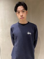 ビビト(bibito) bibito センターパートニュアンスパーマ パーマ メンズヘア