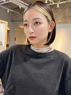 アイトーキョーエス 渋谷(AI TOKYO S) 斜めバング/シルキーベージュ/ブラントカット[渋谷駅]