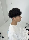 強めパーマスタイル