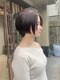 スノッブリコ(snob rico)の写真/女性らしいショートにするなら[snob rico高槻]の"骨格補正Cut"＿女性らしさの色気を形や質感、動きで表現